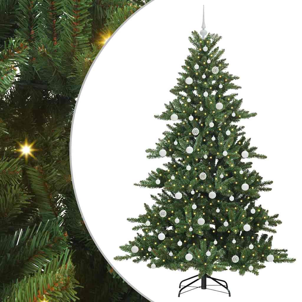 Albero di Natale Artificiale con Rami Pieghevoli 210 cm PVC