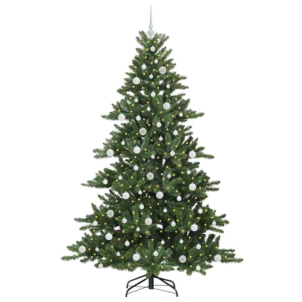 Albero di Natale Artificiale con Rami Pieghevoli 210 cm PVC