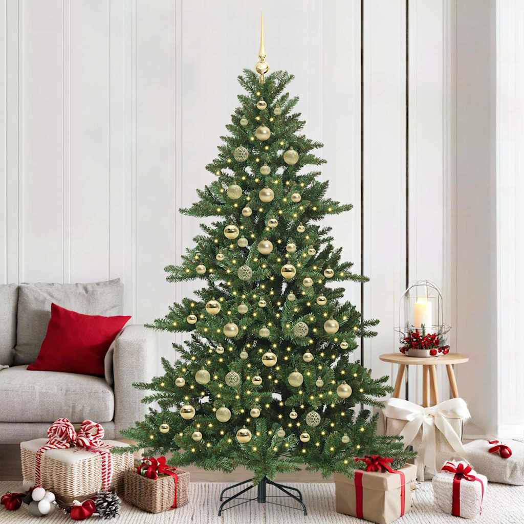 Albero di Natale Artificiale con Rami Pieghevoli 210 cm PVC