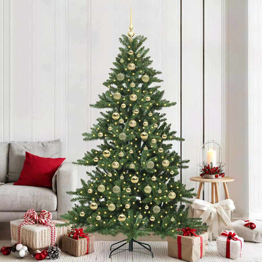 Albero di Natale Artificiale con Rami Pieghevoli 210 cm PVC