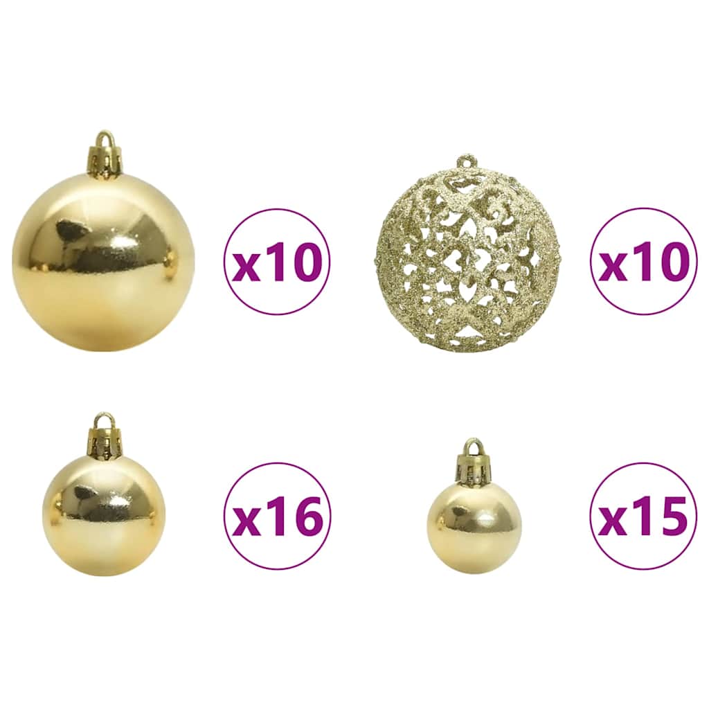 Albero di Natale Artificiale con Rami Pieghevoli 210 cm PVC