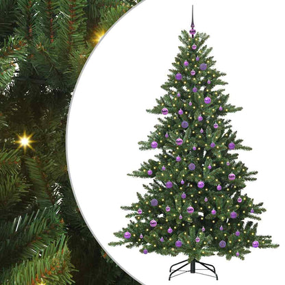 Albero di Natale Artificiale con Rami Pieghevoli 210 cm PVC