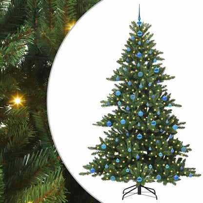 Albero di Natale Artificiale con Rami Pieghevoli 210 cm PVC