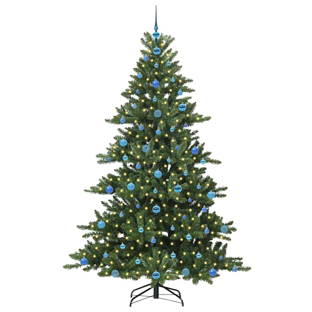 Albero di Natale Artificiale con Rami Pieghevoli 210 cm PVC