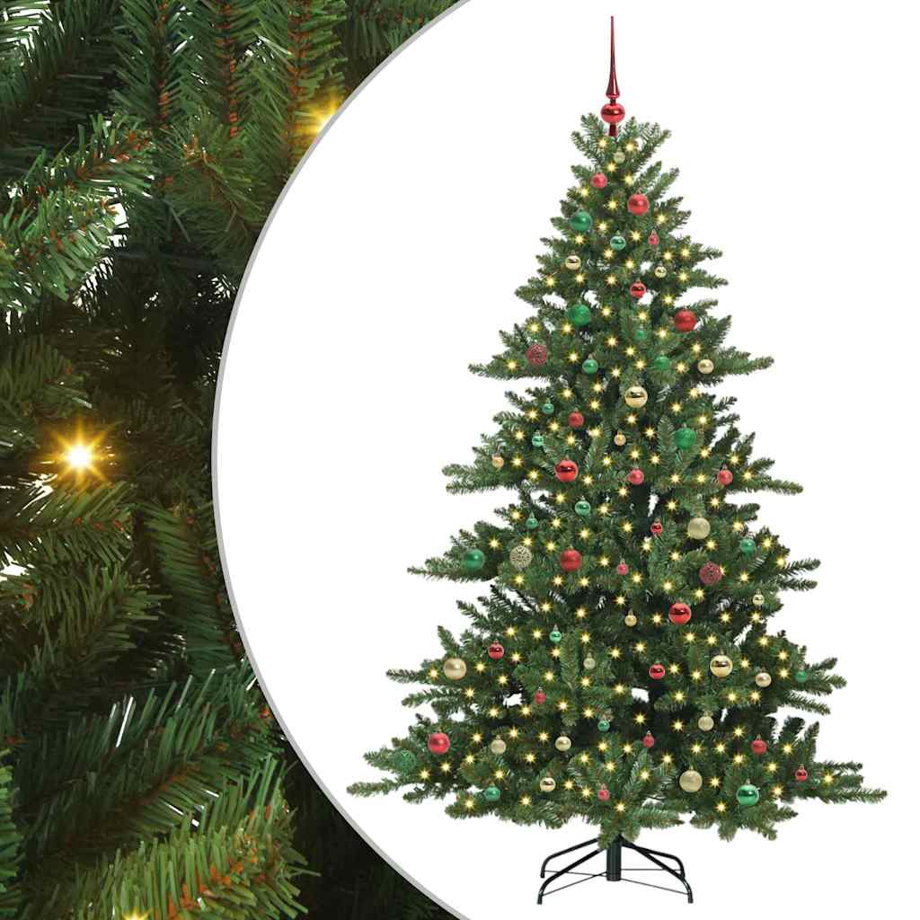 Albero di Natale Artificiale con Rami Pieghevoli 210 cm PVC