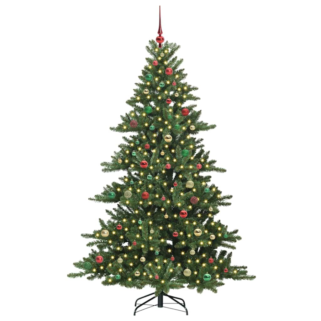Albero di Natale Artificiale con Rami Pieghevoli 210 cm PVC