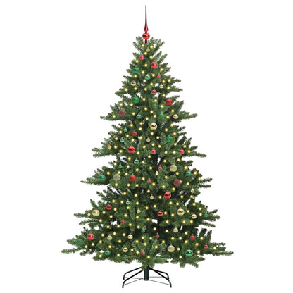 Albero di Natale Artificiale con Rami Pieghevoli 210 cm PVC