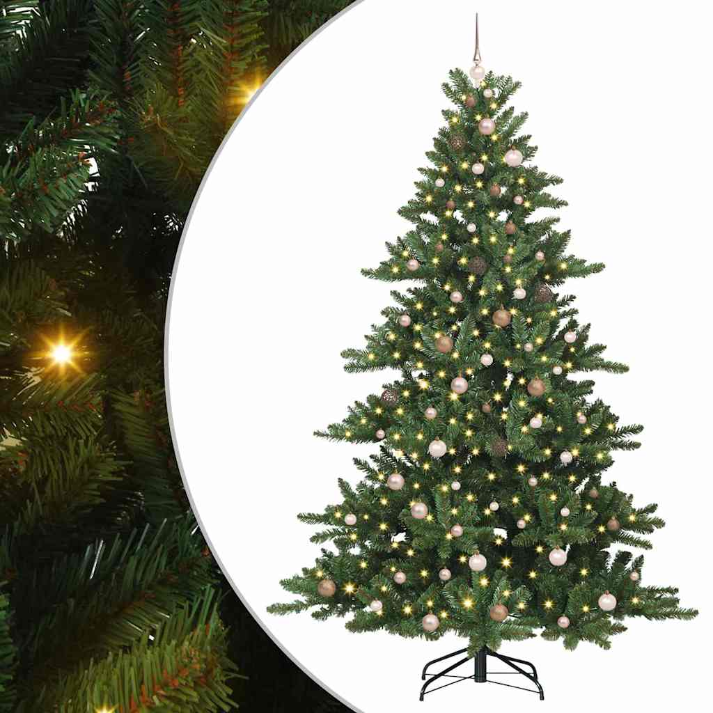 Albero di Natale Artificiale con Rami Pieghevoli 240 cm PVC