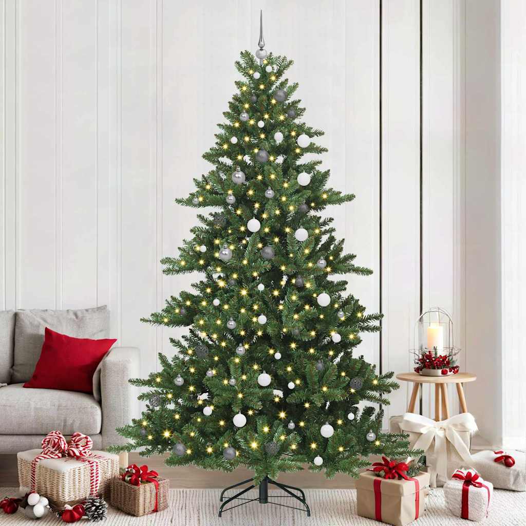 Albero di Natale Artificiale con Rami Pieghevoli 240 cm PVC