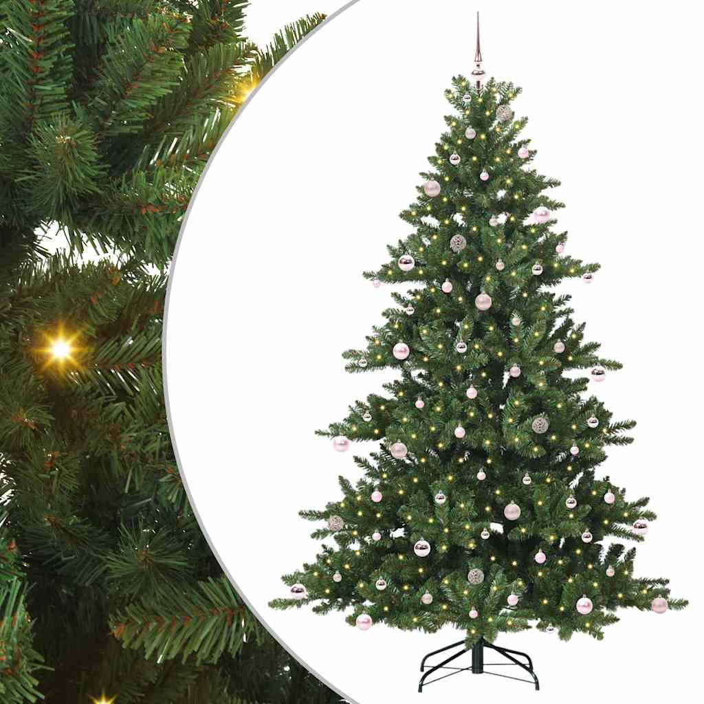 Albero di Natale Artificiale con Rami Pieghevoli 240 cm PVC
