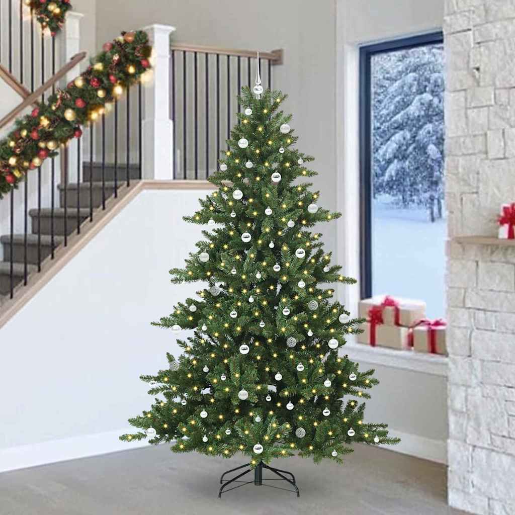 Albero di Natale Artificiale con Rami Pieghevoli 240 cm PVC