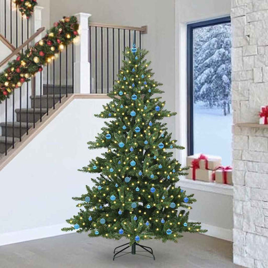 Albero di Natale Artificiale con Rami Pieghevoli 240 cm PVC