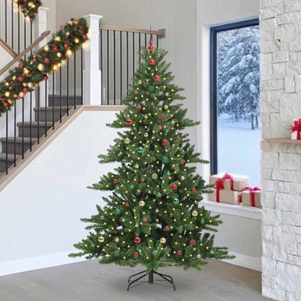 Albero di Natale Artificiale con Rami Pieghevoli 240 cm PVC