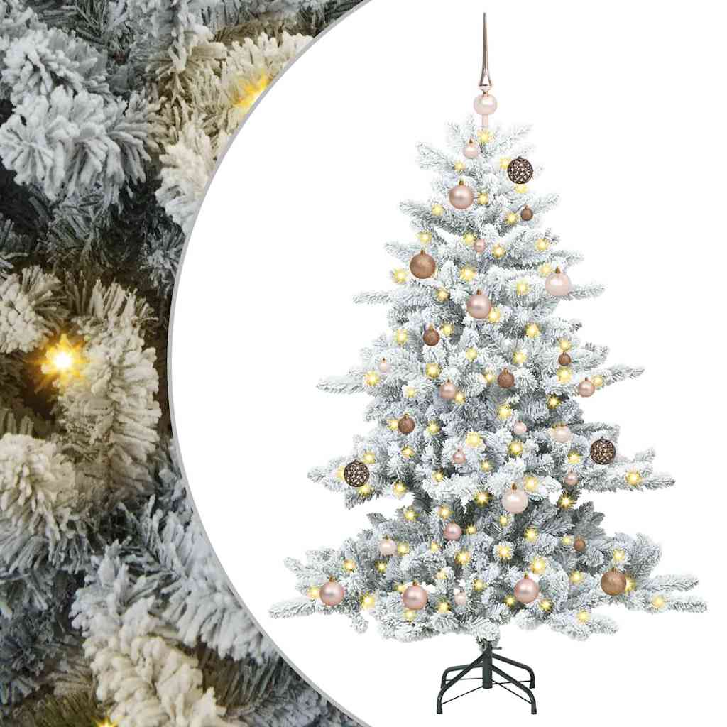 Albero di Natale Artificiale con Rami Pieghevoli 150 cm PVC