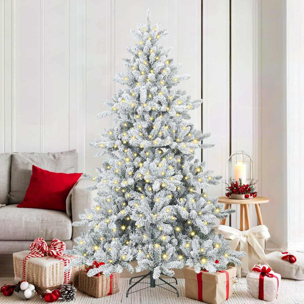 Albero di Natale Artificiale con Rami Pieghevoli 180 cm PVC