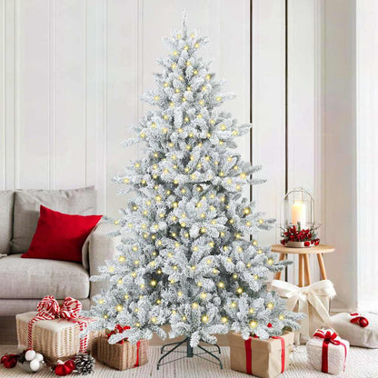 Albero di Natale Artificiale con Rami Pieghevoli 180 cm PVC