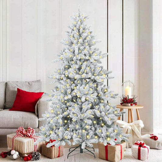 Albero di Natale Artificiale con Rami Pieghevoli 180 cm PVC