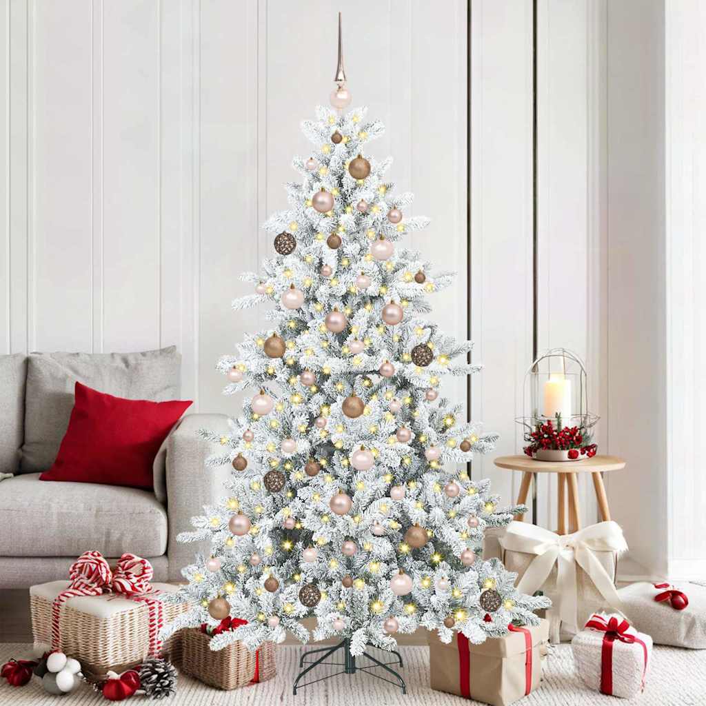 Albero di Natale Artificiale con Rami Pieghevoli 180 cm PVC
