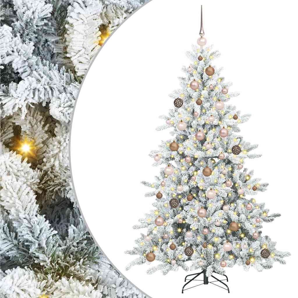 Albero di Natale Artificiale con Rami Pieghevoli 180 cm PVC