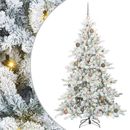 Albero di Natale Artificiale con Rami Pieghevoli 180 cm PVC