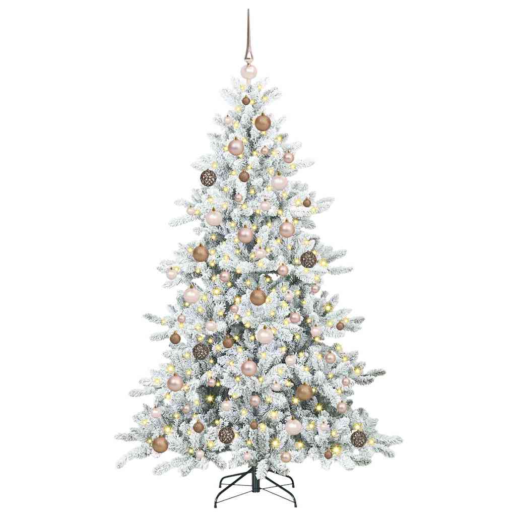 Albero di Natale Artificiale con Rami Pieghevoli 180 cm PVC