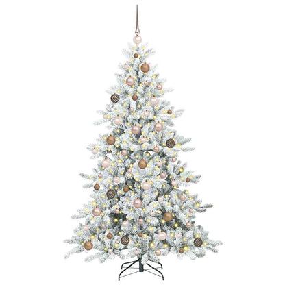 Albero di Natale Artificiale con Rami Pieghevoli 180 cm PVC
