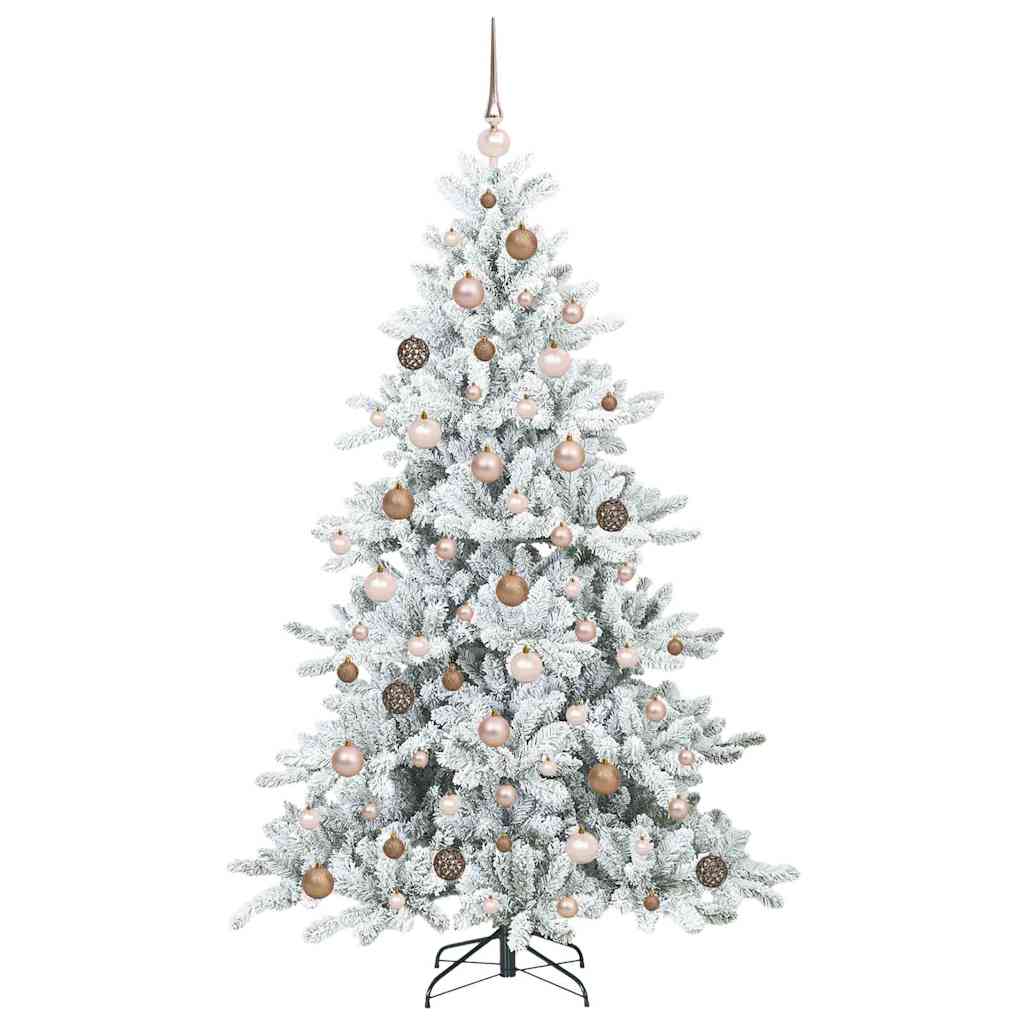 Albero di Natale Artificiale con Rami Pieghevoli 180 cm PVC