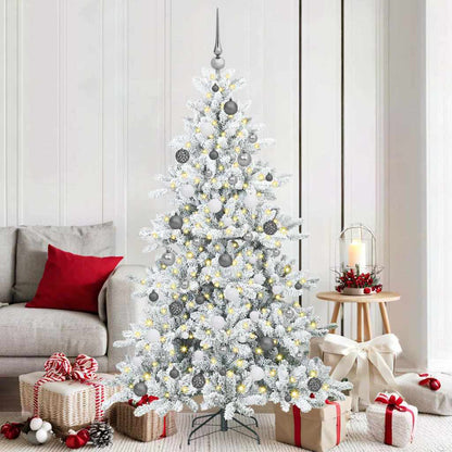 Albero di Natale Artificiale con Rami Pieghevoli 180 cm PVC