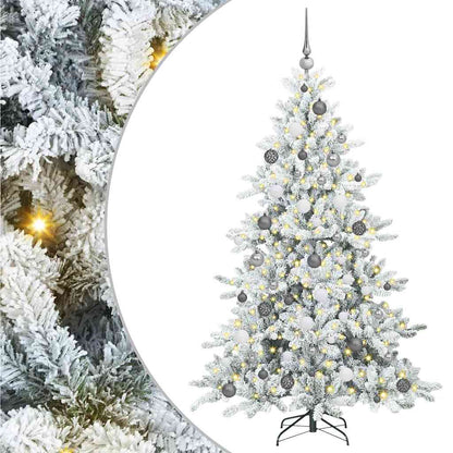 Albero di Natale Artificiale con Rami Pieghevoli 180 cm PVC