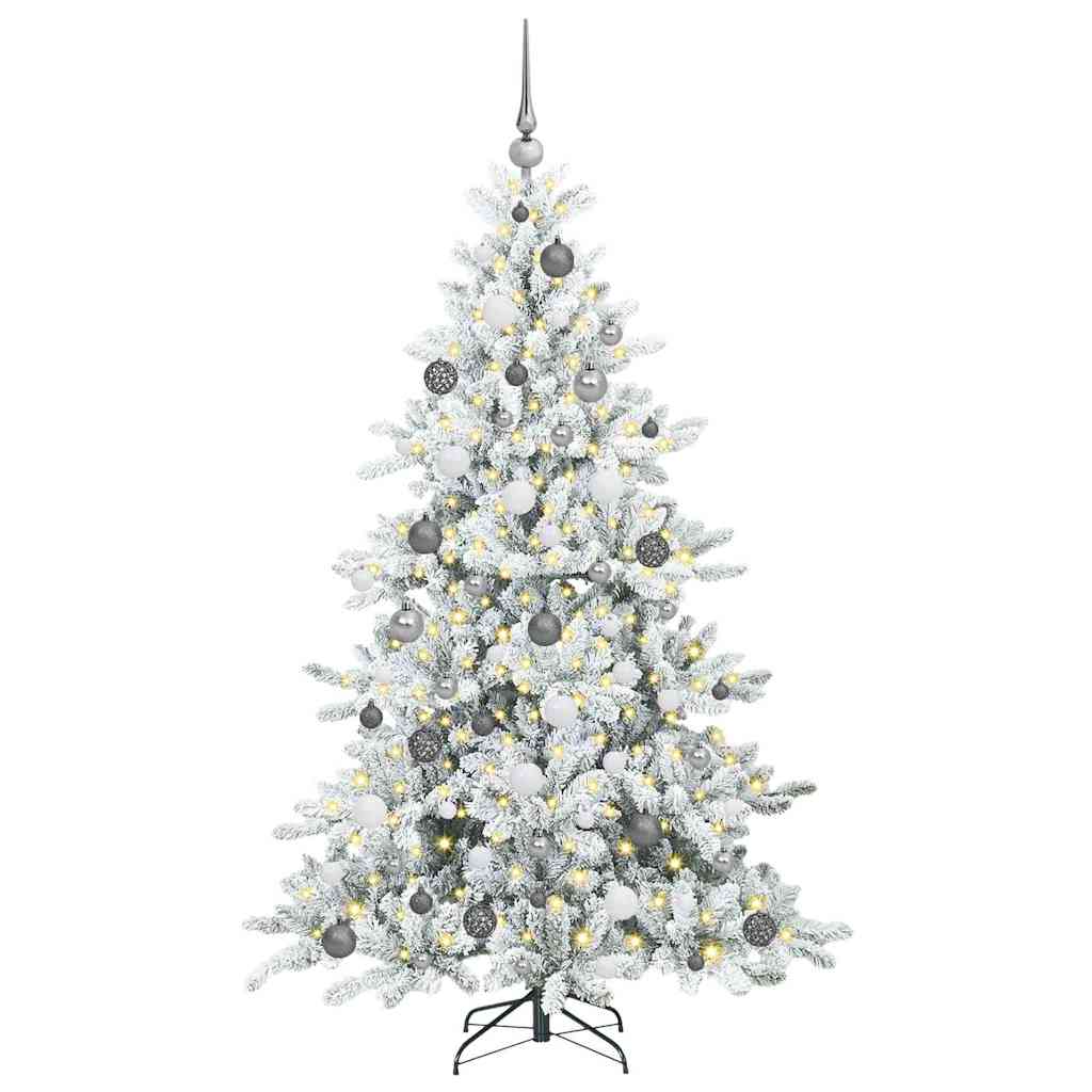 Albero di Natale Artificiale con Rami Pieghevoli 180 cm PVC