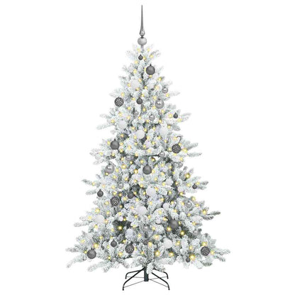 Albero di Natale Artificiale con Rami Pieghevoli 180 cm PVC