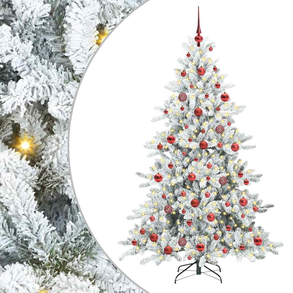 Albero di Natale Artificiale con Rami Pieghevoli 180 cm PVC