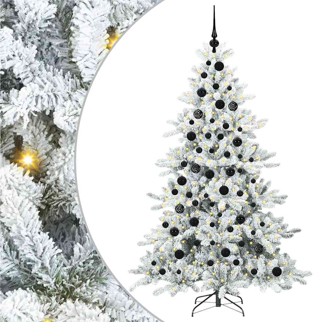 Albero di Natale Artificiale con Rami Pieghevoli 180 cm PVC