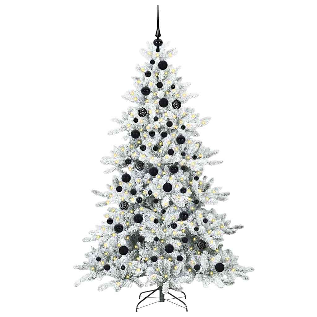 Albero di Natale Artificiale con Rami Pieghevoli 180 cm PVC