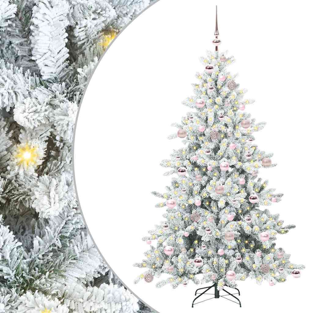 Albero di Natale Artificiale con Rami Pieghevoli 180 cm PVC