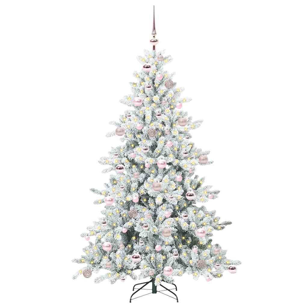 Albero di Natale Artificiale con Rami Pieghevoli 180 cm PVC