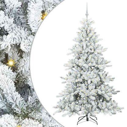 Albero di Natale Artificiale con Rami Pieghevoli 180 cm PVC