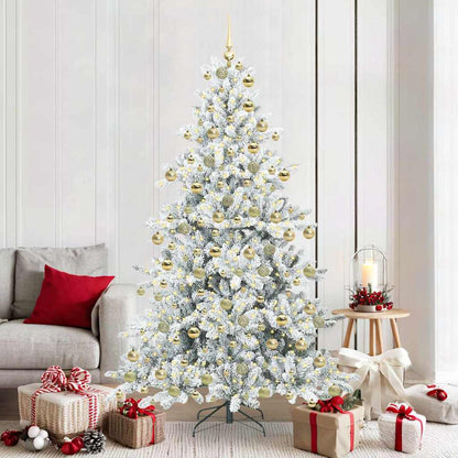 Albero di Natale Artificiale con Rami Pieghevoli 180 cm PVC