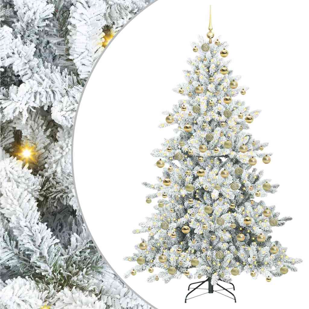 Albero di Natale Artificiale con Rami Pieghevoli 180 cm PVC