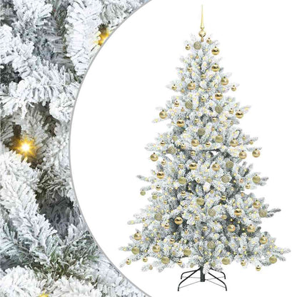 Albero di Natale Artificiale con Rami Pieghevoli 180 cm PVC