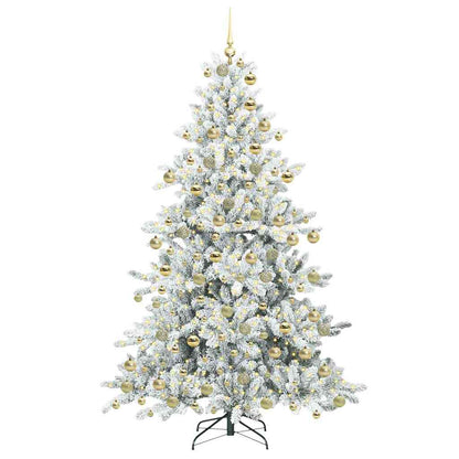Albero di Natale Artificiale con Rami Pieghevoli 180 cm PVC