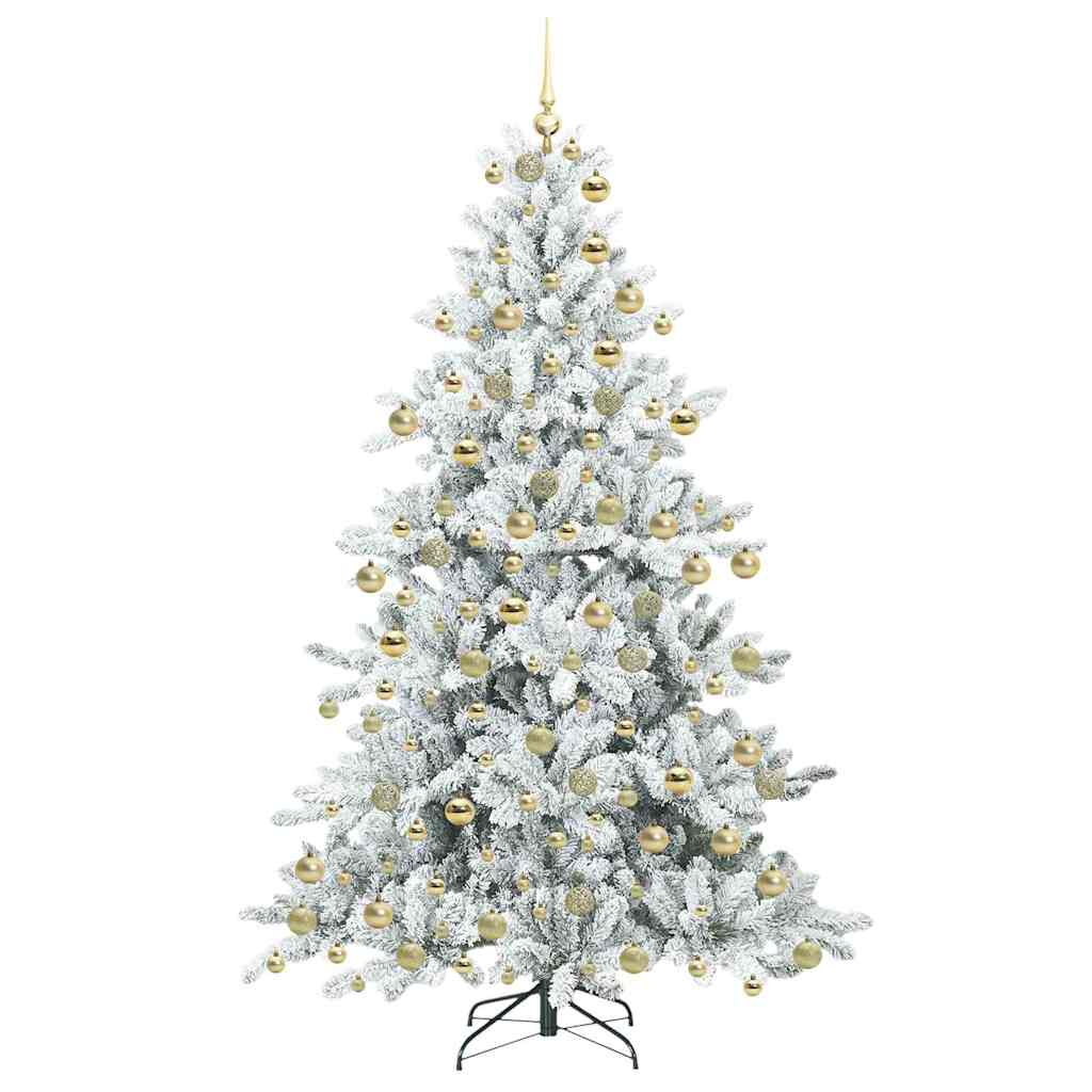 Albero di Natale Artificiale con Rami Pieghevoli 180 cm PVC