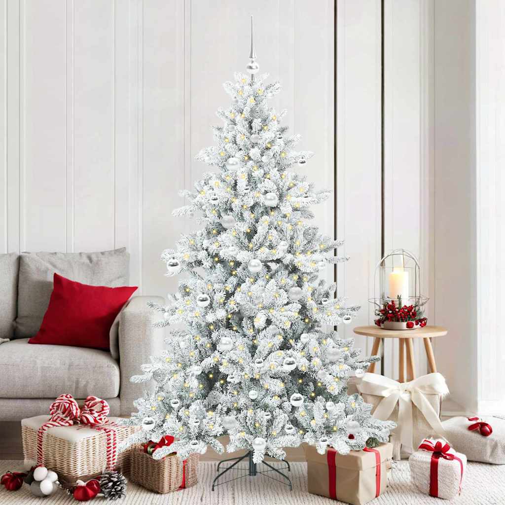 Albero di Natale Artificiale con Rami Pieghevoli 180 cm PVC