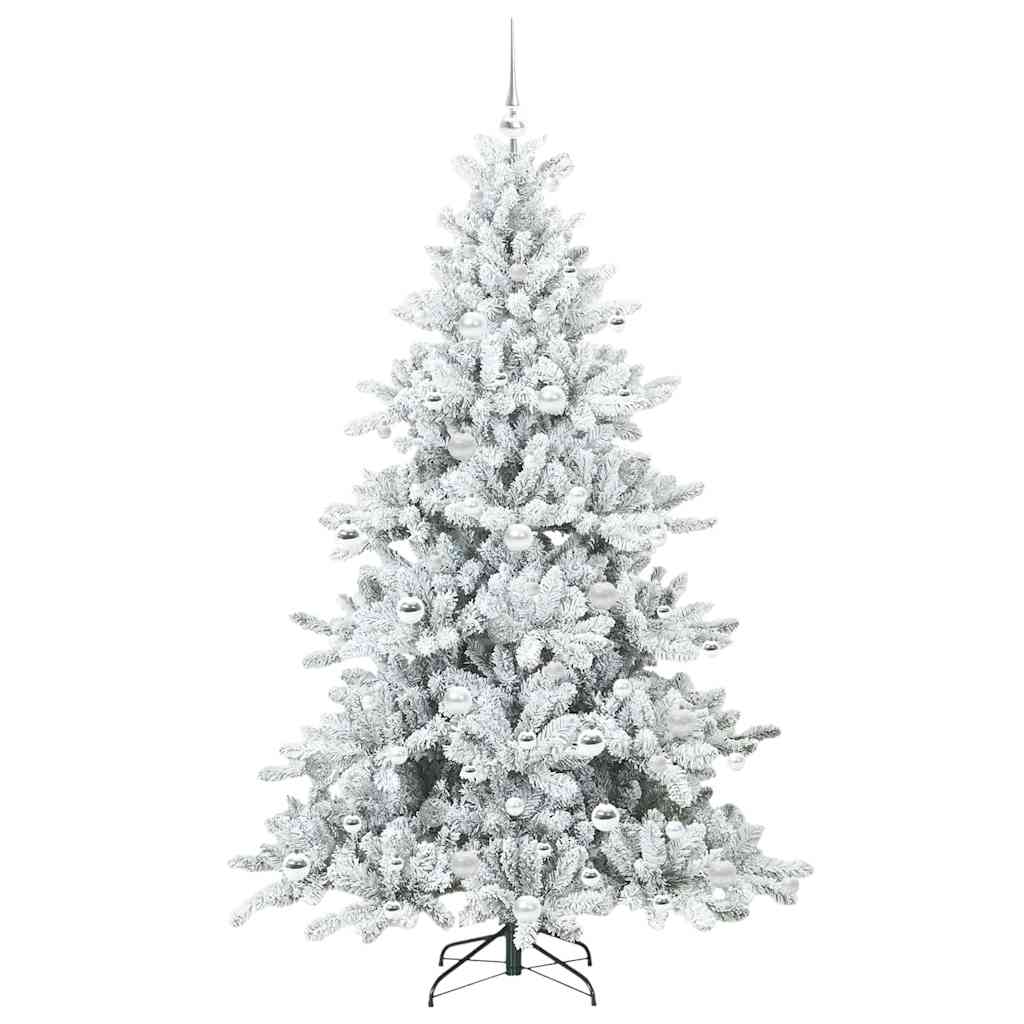 Albero di Natale Artificiale con Rami Pieghevoli 180 cm PVC