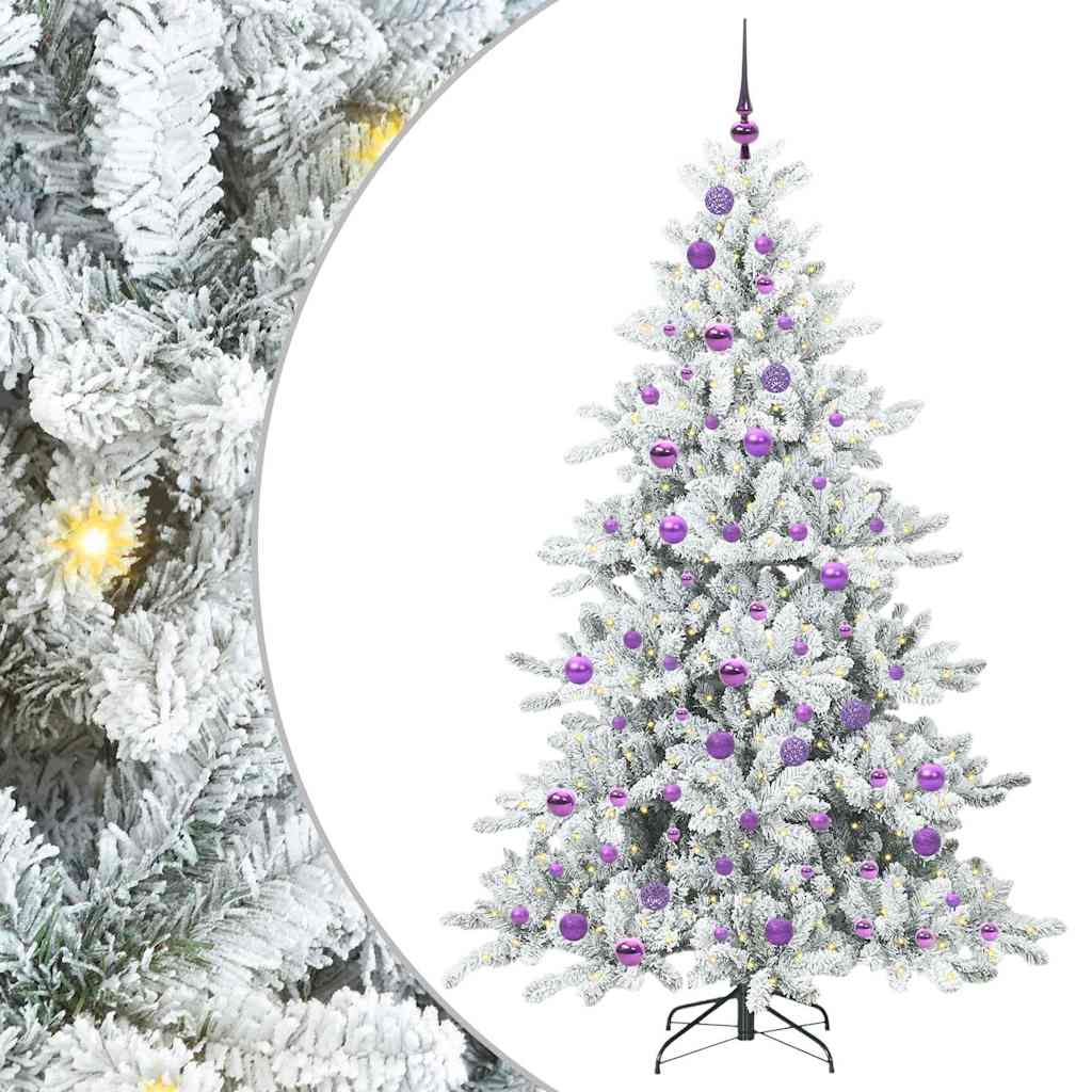 Albero di Natale Artificiale con Rami Pieghevoli 180 cm PVC