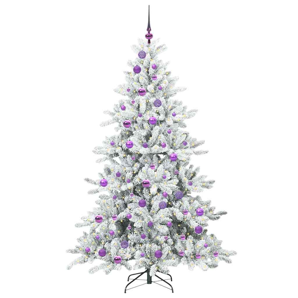 Albero di Natale Artificiale con Rami Pieghevoli 180 cm PVC