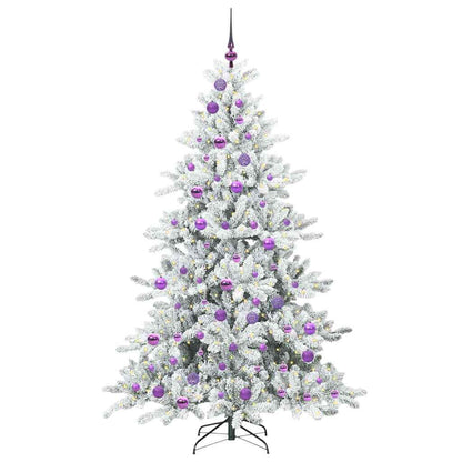 Albero di Natale Artificiale con Rami Pieghevoli 180 cm PVC