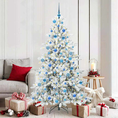 Albero di Natale Artificiale con Rami Pieghevoli 180 cm PVC