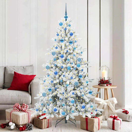 Albero di Natale Artificiale con Rami Pieghevoli 180 cm PVC