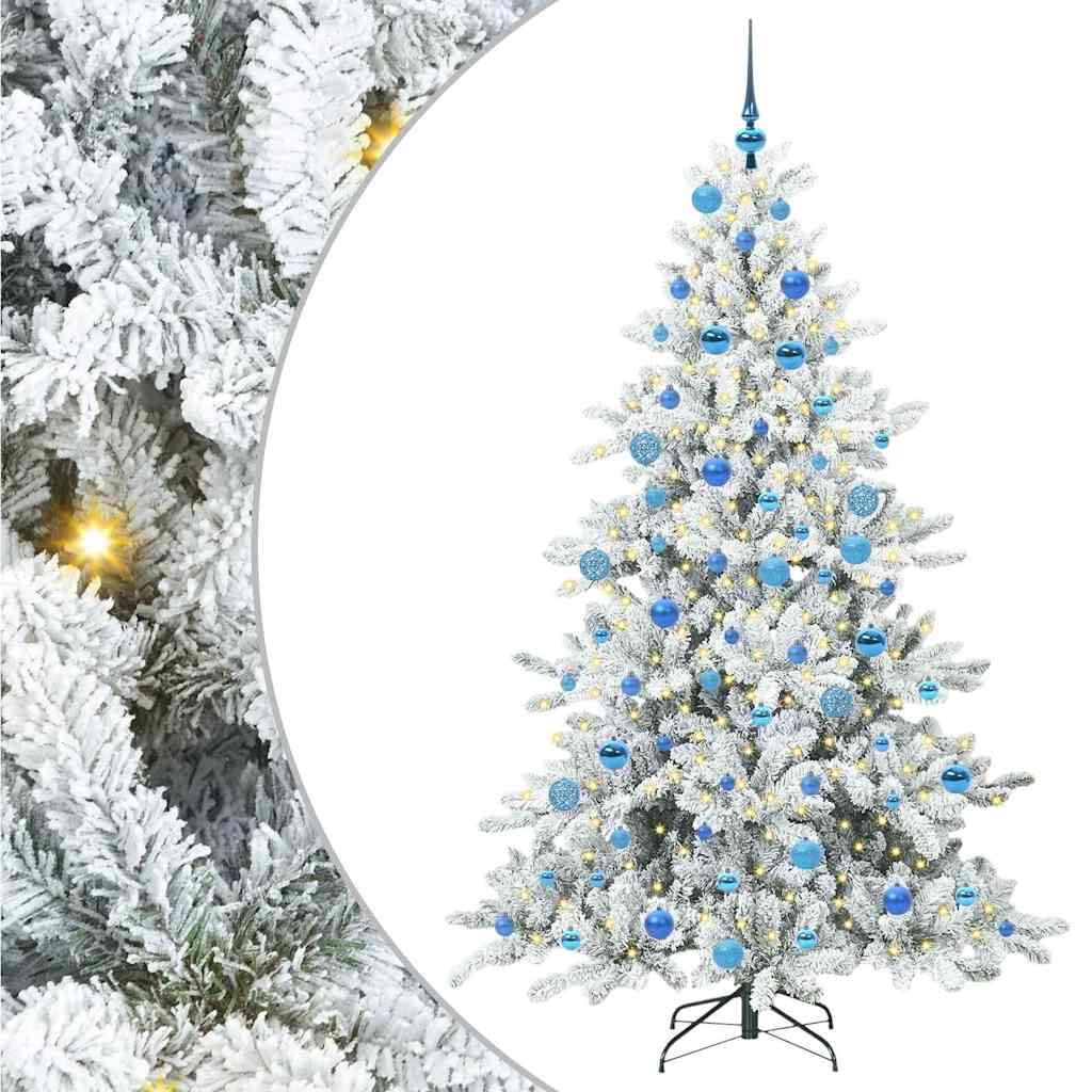 Albero di Natale Artificiale con Rami Pieghevoli 180 cm PVC
